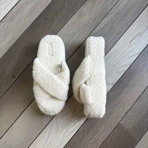 PINK Co-zzzy Fleece Platform Slippers | New Never Used | Size: 9-10